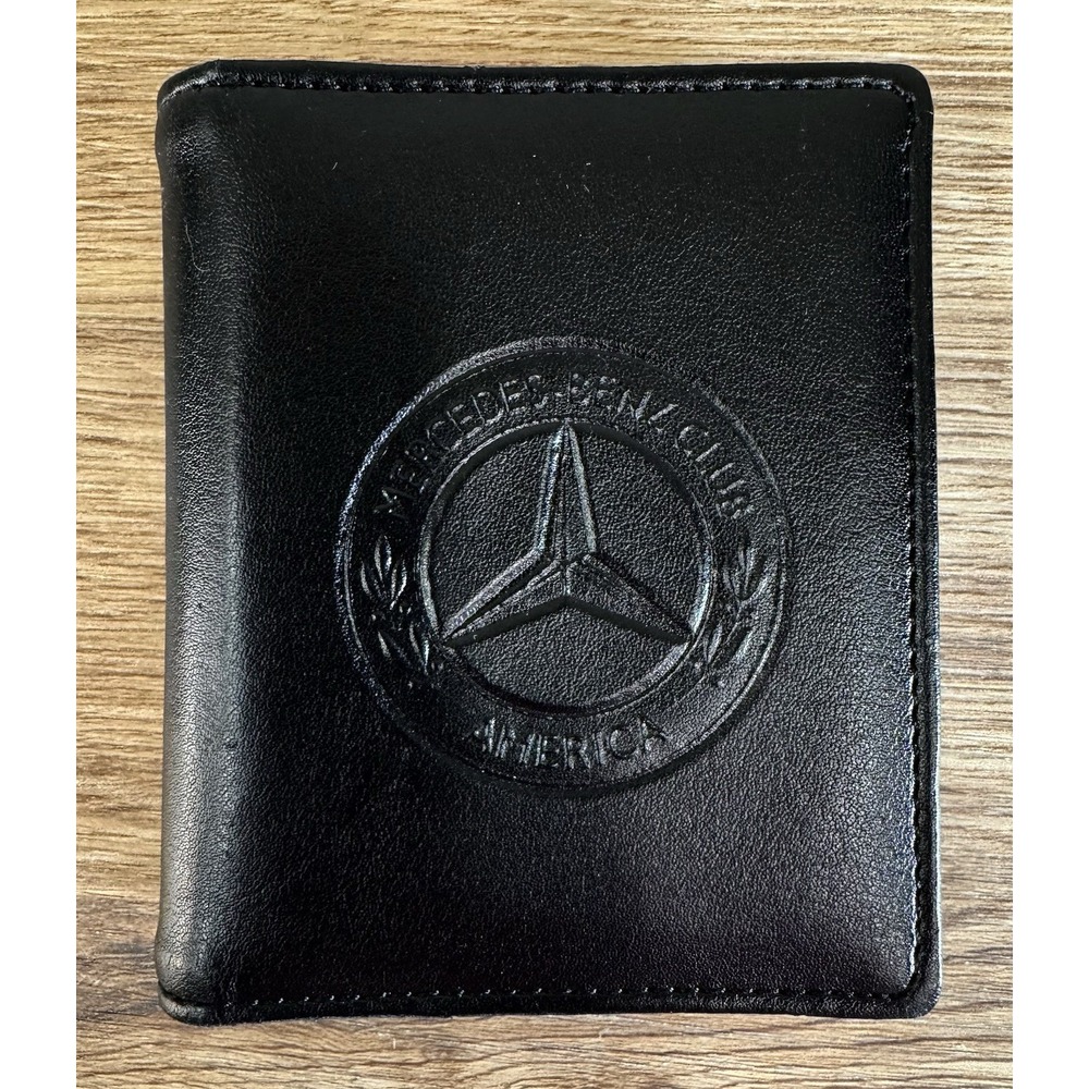Mercedes-Benz Club of America Black Notepad Holder Organizer Portfolio Vintage